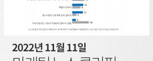 [11월 11일 마케팅 뉴스클리핑] 시간당 5분 광고 넷플릭스 요금제... 13%만 사용 의사 외